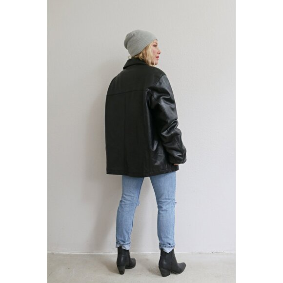 2000s Y2K Andrew Marc New York Buttery Soft Leather Jacket // Men's Large - Picture 3 of 10